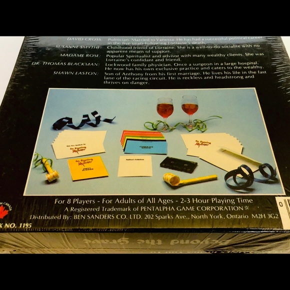 Murder mystery Party Game Beyond The Grave 1985 - Picture 6 of 6